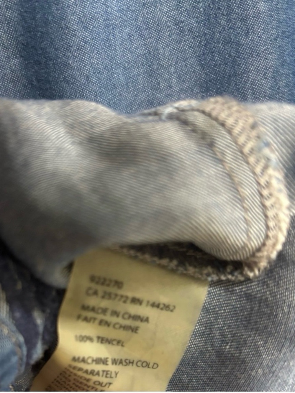 Blue Embroidered Sleeveless Denim chambray 100% Tencel Dress - Picture 5 of 7